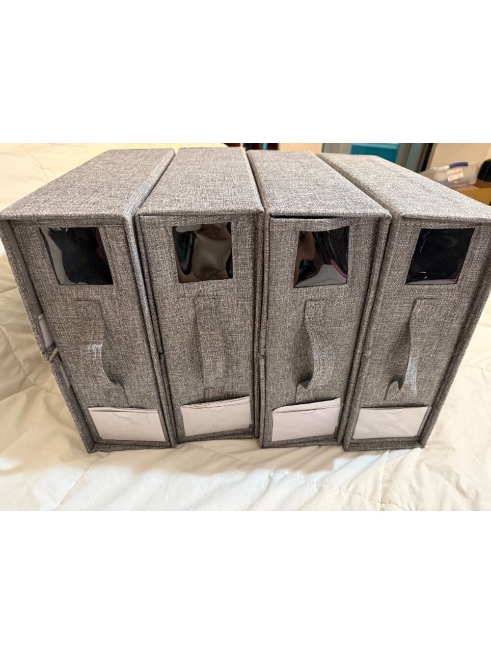 Sheet Organizer and Storage 4pack Gray